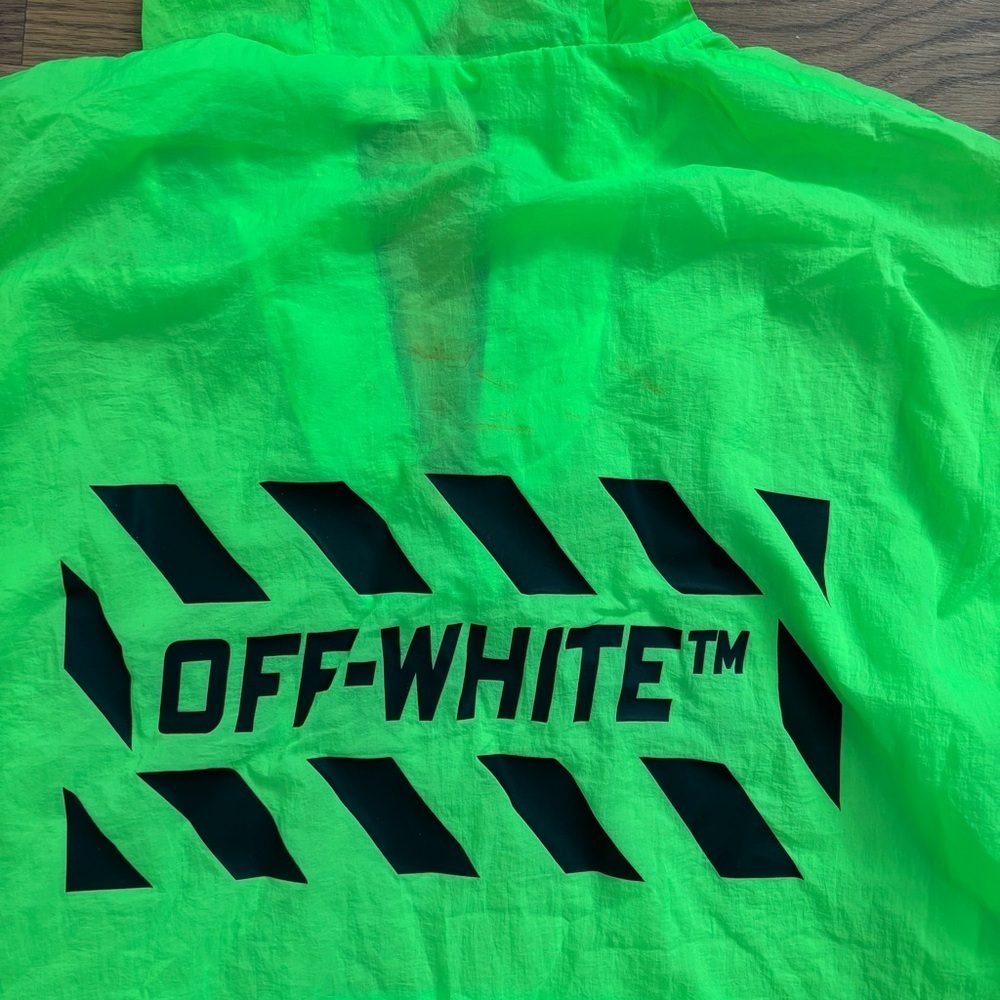 Off-White neon green windbreaker jacket & fanny pack - Picture 4 of 8